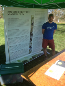 Local climber Karl Brittan repping.