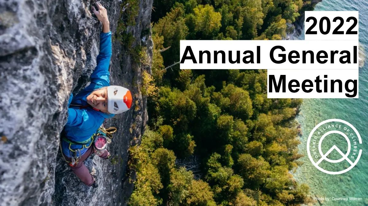 Thank you to everyone who tuned into our 2022 Virtual AGM last week π
Congratulations to Patrick Lam, Mike Makischuk, and Randy Kielbasciwicz on their re-elections to the board! Also a big thank you goes out to Joshua Leyte-Jammu, the recipient of the 2022 OAC Service Award, for his work as OAC treasurer.
If you were unable to attend this year's AGM, the recording is available via the link in our bio!
As always, we are looking for more volunteers to join us in ramping up efforts for the next year. If you are interested in getting involved, please reach out to info@ontarioallianceofclimbers.ca for more information!
This lovely photo of Evelyn Ens was taken by @cwclimbing and submitted for one of our calendar contests!
#ontario #climbing #access #agm