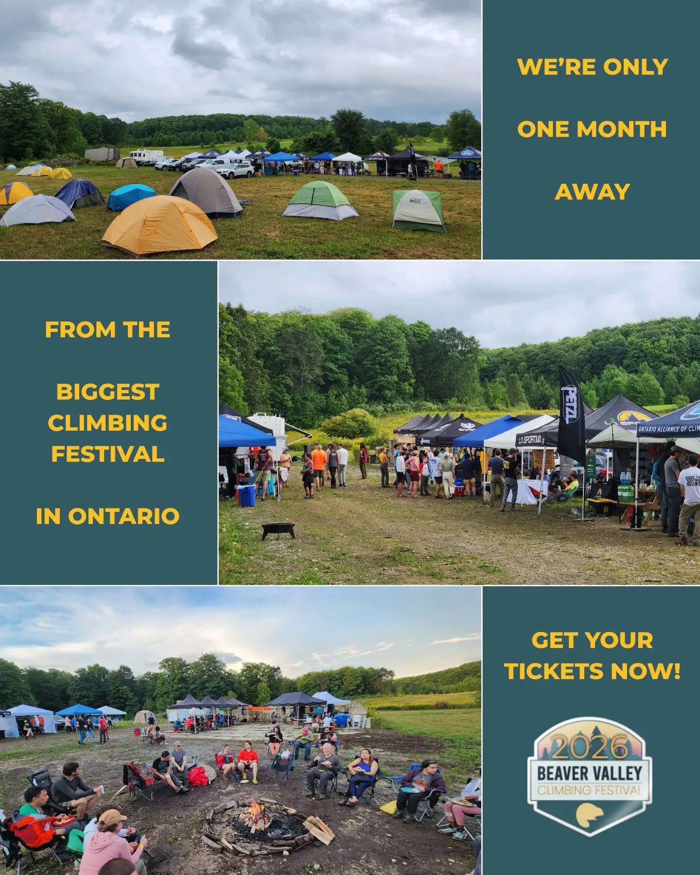The event of the summer is happening SOON!  We're so excited to party with you at this year's Beaver Valley Climbing Festival 🎉🙌🥳

Come join us for some awesome climbing, food, vendors, challenges, entertainment, and #RAFFLE PRIZES! 

Proudly brought to you by @patagonia,  #bvcf2026 is the summer party you're not going to want to miss. 

Festival runs August 14-16, and tickets can be bought at the 🔗 link in our bio.