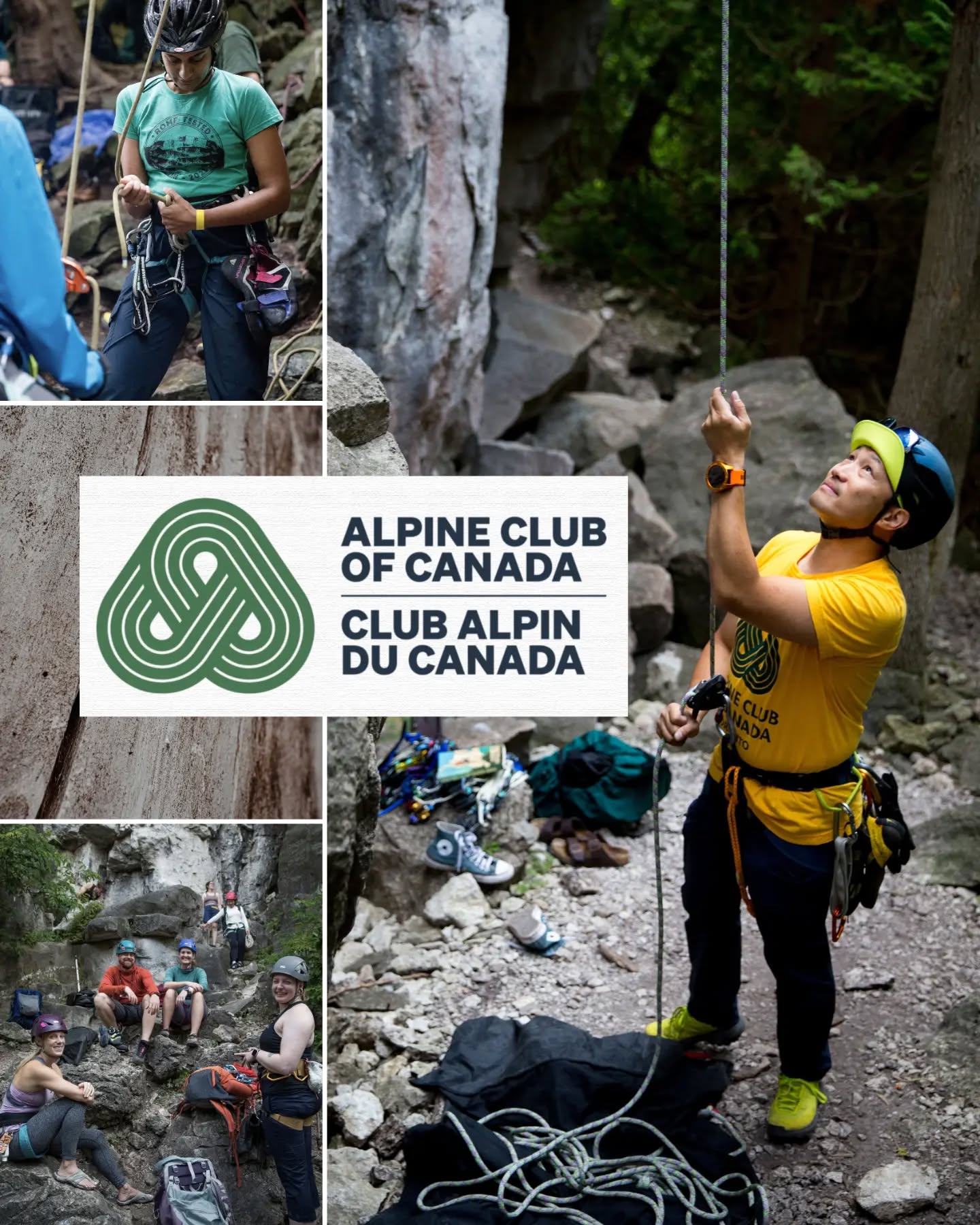 The @accyyz will also be at the Beaver Valley Climbing Festival, setting up top ropes for those who may need a partner or some extra confidence getting outside! 

Toprope set ups are a great way to meet new friends and get a taste of some real rock.  It's always a party on the ACC ropes!  You can find your new climbing partner here, or tackle those fears of getting out on your own. 

Toprope waiting lines can be avoided by signing up for a clinic with either of our guiding groups, @muskokamountainworks or @ontherocksclimbing !  But if you're in for more of a social day, the ACC topropes might be exactly what you're looking for! 

Get your tickets to #bvcf2026 now at the 🔗link in our bio 😎