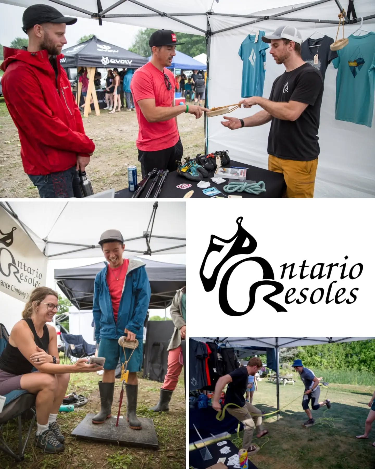 Whatever your climbing needs, @ontarioresoles is sure to have you covered.  This local resoler and gear shop has it all. Pick up some new training gear for your big send!  Participate in some wacky challenges at their booth!  Or drop off those shoes you've been meaning to get repaired, but just haven't found the time to... 😅 No judgement, it's a busy projecting season!

Stop by their booth this weekend -- it's sure to be a blast!
