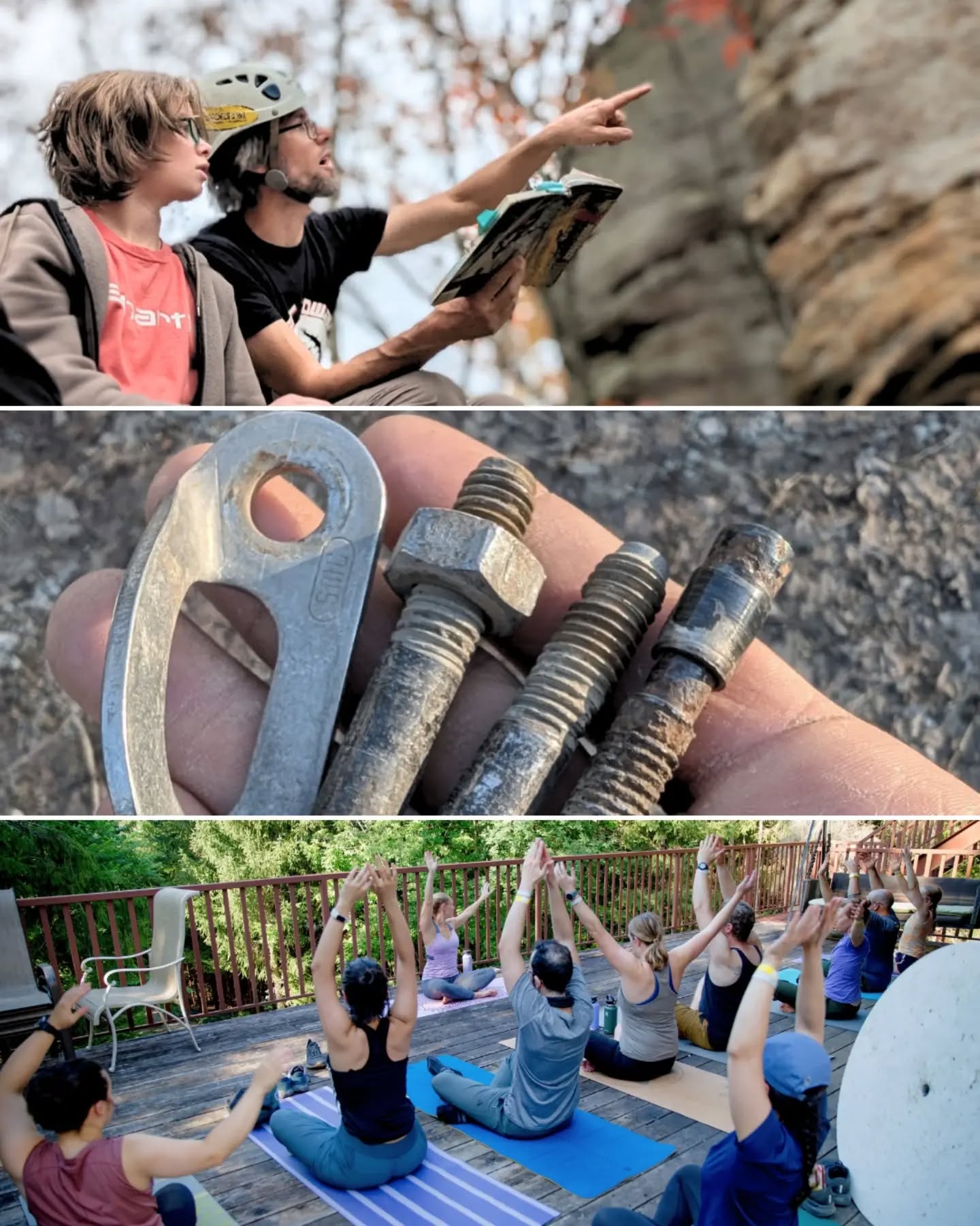 We've got a full festival weekend planned for you!  Climbing clinics put on by @ontherocksclimbing and @muskokamountainworks , topropes set up by the @accyyz , dinner, live music from @whisky_river4, the biggest and best climbing #raffle out there... Plus some extras to complete your experience! 

🗨️ Join Justin Dwyer for a seminar on the History of climbing in the Beaver Valley on Saturday at 4pm, complete with a slideshow!

🔩 Representatives of the Bolt Fund @always_kean_ and @javikenigsberg will be on hand at the OAC tent to discuss how you know whether hardware is reaching end of life, and how to proceed when you find bad bolts. 

🧘‍♂️ Morning and Evening yoga sessions will be led by @jenzie_lynn once again!  A hit every year, remember to pack your own yoga mat and stretch out in the open air. 

We're so excited to spend the weekend with you all!