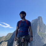 Tyler Coffin Tyler Coffin at the summit of a climb